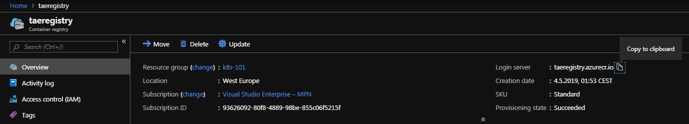 Login server address