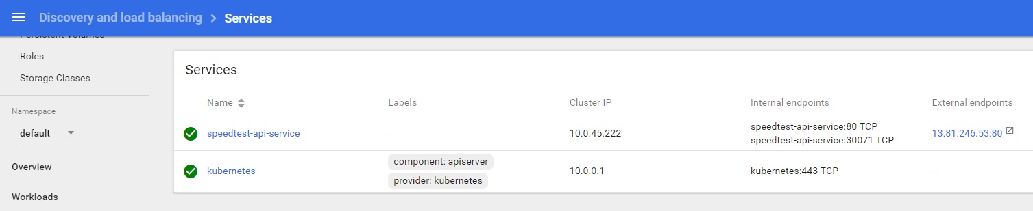 Speedtest-api Service